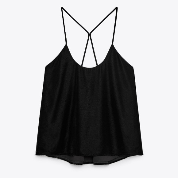 Velvet Effect Loose Tank Top | Zara - Picture 1 of 5